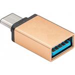 PremiumCord Adaptér USB-C - USB 3.0/female, OTG, zlatý