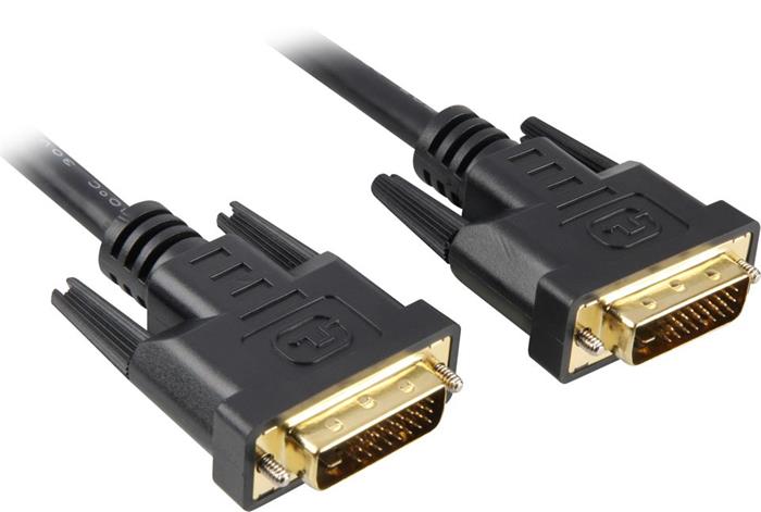 PremiumCord DVI-D propojovací kabel, dual-link, 2m, černý