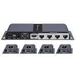 PremiumCord HDMI 1.4 splitter 1:4 + extender po CAT6/6a/7