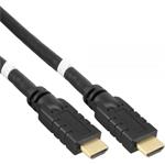 PremiumCord HDMI 2.0 propojovací kabel se zesilovačem, 10m, černý