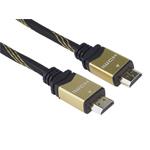 PremiumCord HDMI 2.0b High Speed + Ethernet kabel HQ, zlacené konektory, 0,5m