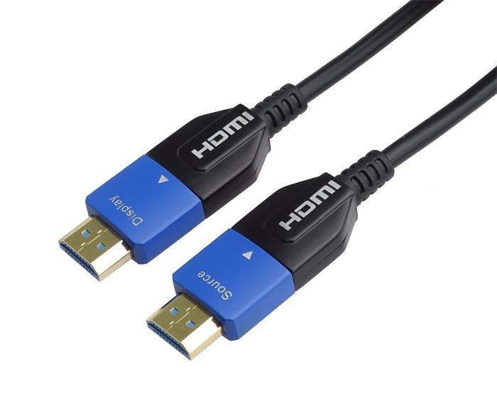 PremiumCord HDMI 2.1 optický kabel 8K@60Hz 4K@120Hz 30m zlacený