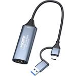 PremiumCord HDMI grabber pro záznam HDMI signálu do počítače, USB-C