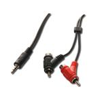 PremiumCord Kabel Jack 3.5mm-2xCINCH+2xCINCH M/M 1,5m