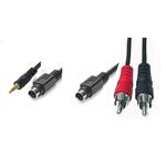 PremiumCord Kabel S-Video+3,5Jack-S-Video+2xCINCH 10m