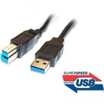 PremiumCord Kabel USB 3.0 Super-speed 5Gbps  A-B, 9pin, 5m