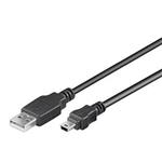 PremiumCord Kabel USB, A-B mini, 5pinů, 2m