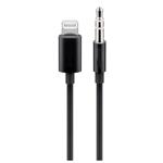 PremiumCord Lightning audio kabel na 3.5 mm stereo jack, 1m, černý