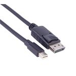 PremiumCord Mini DisplayPort - DisplayPort přípojný kabel M/M 0,5m