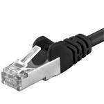 Premiumcord Patch kabel CAT6a S-FTP, RJ45-RJ45, AWG 26/7 1m, černá