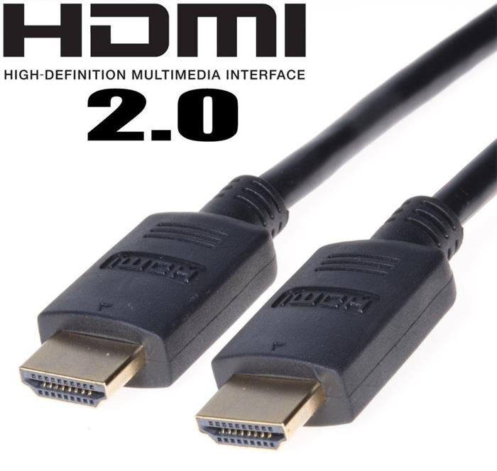 PremiumCord propojovací kabel HDMI 2.0, 1m, černý