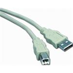 PremiumCord propojovací kabel USB 2.0, A-B, 2m, šedý