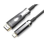 PremiumCord propojovací kabel USB-C na HDMI 2.0, optický kabel, 10m