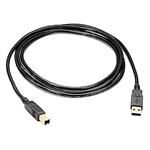 PremiumCord USB 2.0 kabel A-B, 0.5m barva černá