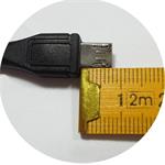 PremiumCord USB 2.0 kabel s 8mm dlouhým micro USB konektorem, 1.8m, černý