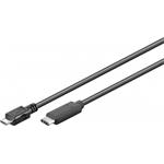 PremiumCord USB 2.0 kabel, USB-C -> micro B, M/M, 0.6m, černý