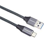 PremiumCord USB 3.0 kabel USB-C - USB-A, 5Gbps, 0.5m, oplet