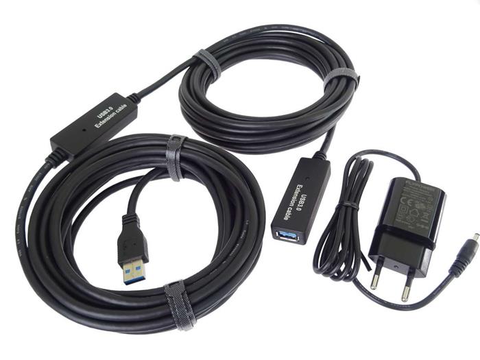 PremiumCord USB 3.0 repeater a prodlužovací kabel, 10m