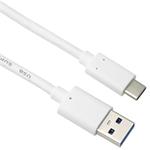 PremiumCord USB 3.1 kabel USB-C - USB-A, 10Gbps, 1m, bílý