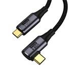 PremiumCord USB 4.0 kabel, 40Gbps, 240W, Thunderbolt 3, lomený, délka 0.3m