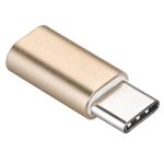 PremiumCord USB adaptér z micro USB-B na USB-C, zlatý