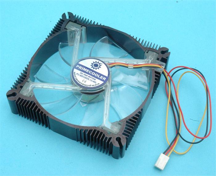 PRIMECOOLER PC-AB12025L12-4OL ALUMINIUM BLACK 4 ORANGE LED