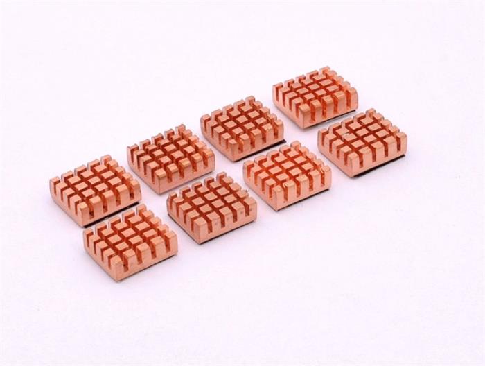 PRIMECOOLER PC-RHS3, 8 heatsinků na paměťové čipy, měděné