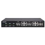 QNAP 10G switch QSW-1208-8C: 12x 10G port SFP+ (4x SFP+ a 8x kombinované SFP+ / RJ-45)