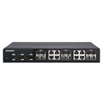 QNAP 10G switch QSW-M1208-8C (12 portů 10GbE: 4x SFP+, 8x SFP1/NBASE-T)