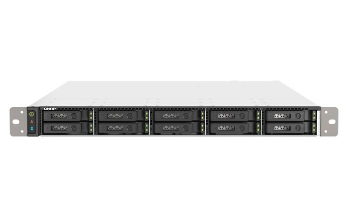 QNAP TS-h1090FU-7232P-64G (AMD EPYC, 64GB ECC RAM, 10x 2,5" U.2/SATA, 2x PCIe, 2x 2,5GbE, 2x 25GbE)