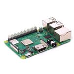 Raspberry Pi 3 B+, ARM (4x 1.4GHz), 1GB RAM, Wi-Fi ac, BT, mSDHC