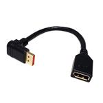 Redukce DisplayPort 1.4 (HBR3, 8K@30Hz) lomená dolu, 15cm