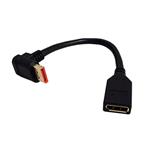 Redukce DisplayPort 1.4 (HBR3, 8K@30Hz) lomená nahoru, 15cm