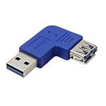 Redukce USB3.0 A(M) - USB3.0 A(F) lomená vlevo