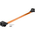 RJ45 okenní průchodka, velmi plochá (0,3mm), délka 25cm