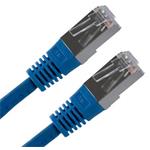 S/FTP patchkabel kat. 6, 1.5m, modrý