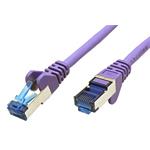 S/FTP patchkabel kat. 6a, LSOH, 0,25m, fialový