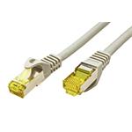 S/FTP patchkabel kat. 7, s konektory RJ45, LSOH, 0,25m, šedý