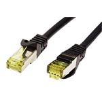 S/FTP patchkabel kat. 7, s konektory RJ45, LSOH, 2m, černý