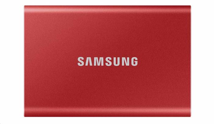 Samsung T7 1TB externí SSD, USB 3.1, metallic red