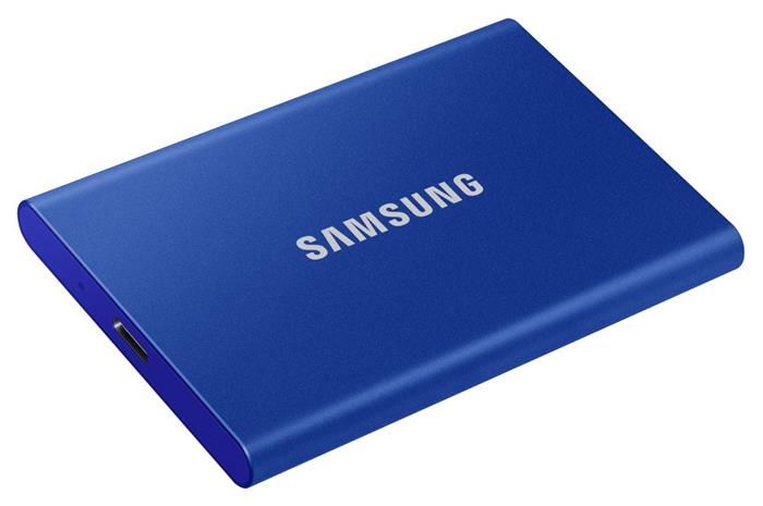 Samsung T7 500GB externí SSD, USB 3.1, indigo blue