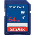SanDisk 64GB SDXC karta, Class 4