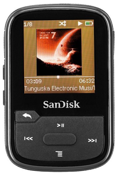 SanDisk Clip Sport Plus MP3 Player 32GB, Černá