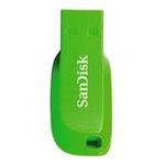 SanDisk Cruzer Blade - 32GB, flash disk, USB 2.0, elektricky zelená
