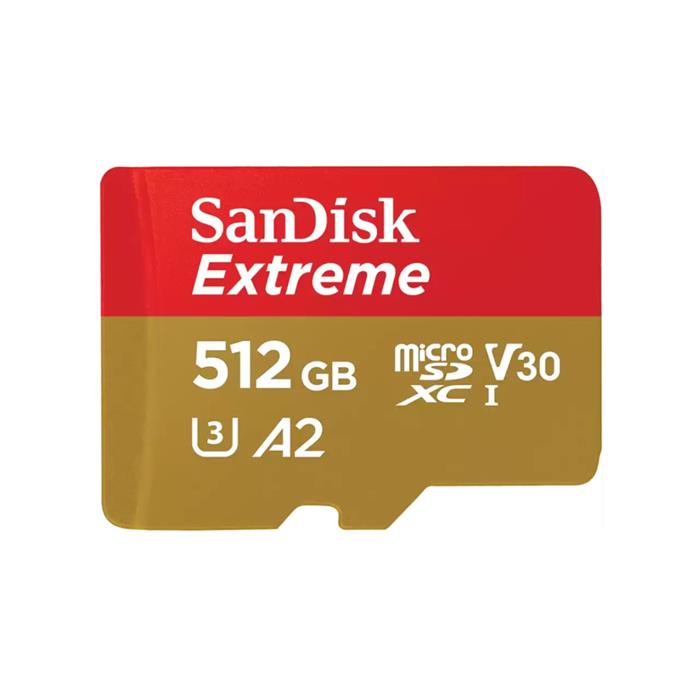 SanDisk Extreme 512GB microSDXC karta, 190R/130W + adaptér