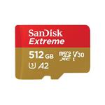 SanDisk Extreme 512GB microSDXC karta, 190R/130W + adaptér