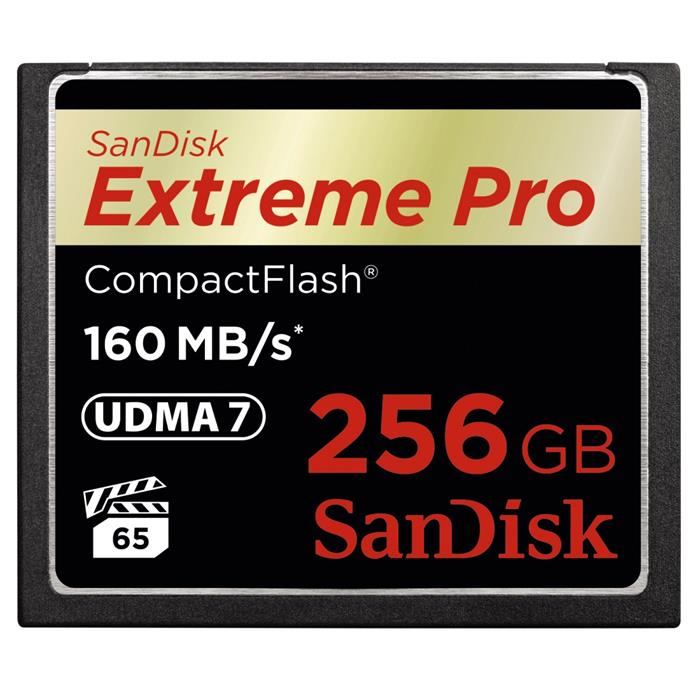 SanDisk Extreme Pro 256GB CompactFlash karta, 160R/150W