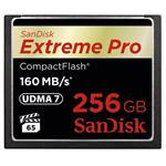 SanDisk Extreme Pro 256GB CompactFlash karta, 160R/150W