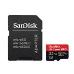 SanDisk Extreme Pro 32GB microSDHC karta, UHS-I V30 + adaptér