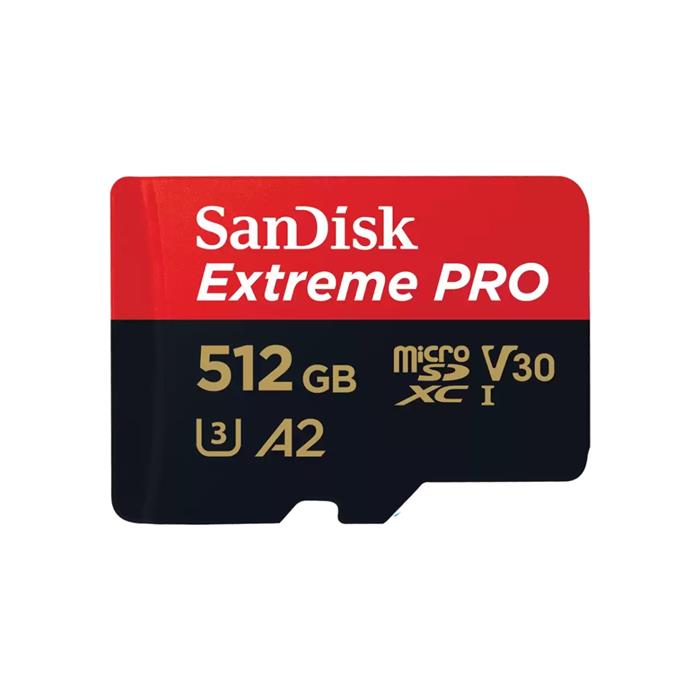 SanDisk Extreme PRO 512GB microSDXC karta, 200R/140W + adaptér